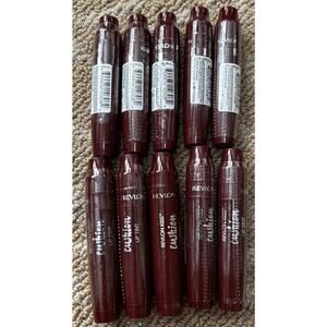 Lot of 10 Revlon Kiss Cushion Lip Tint Lipstick #270 Wine Trip - 0.15 fl oz